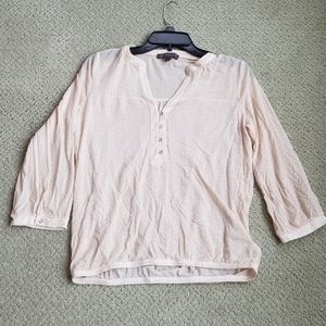 Sheer 3/4 sleeve blouse